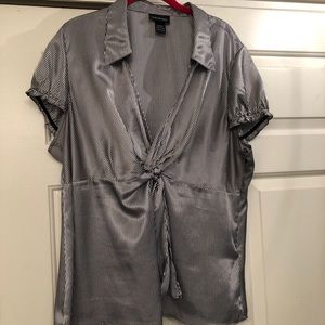 Lane Bryant Tie Front Shirt